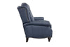 Image of Elias Leather Recliner With Nailhead Trim
