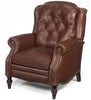 Image of Elias Leather Recliner With Nailhead Trim
