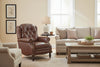 Image of Elias Leather Recliner With Nailhead Trim