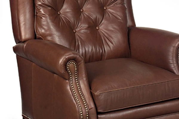 Elias "Ready To Ship" POWER Leather Recliner (Photo For Style Only)