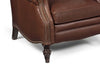 Image of Elias Leather Recliner With Nailhead Trim