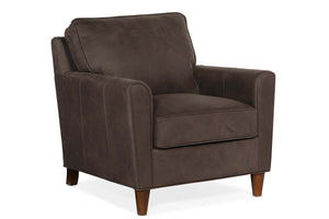 Ellis Transitional Classic Leather Club Chair
