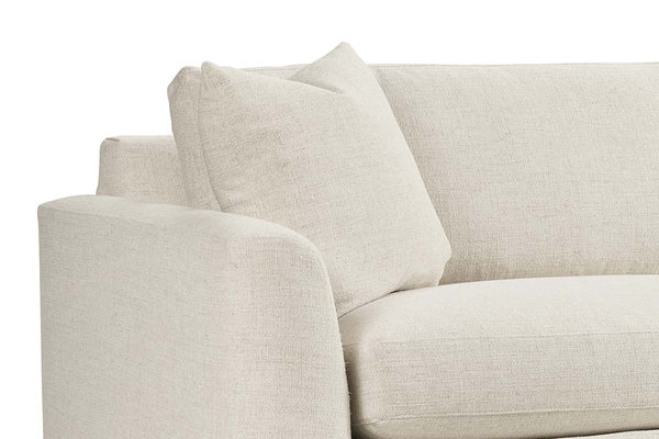 Ely 97 Inch "Quick Ship" Fabric Upholstered 2 Cushion Sofa