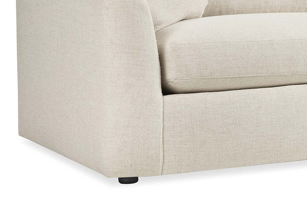 Ely 97 Inch "Quick Ship" Fabric Upholstered 2 Cushion Sofa