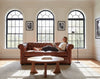 Image of Empire Chesterfield Tufted Leather Living Room Seating Collection