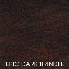 Simpson Dark Brindle "Quick Ship" Brown Hair On Hide Leather Accent Chair