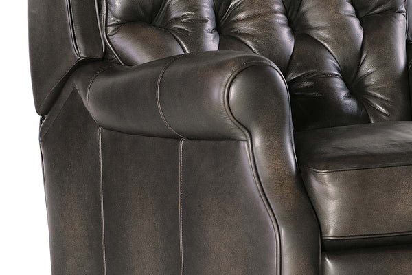 Ernest Castle "Quick Ship" Button Tufted Pillow Back Recliner