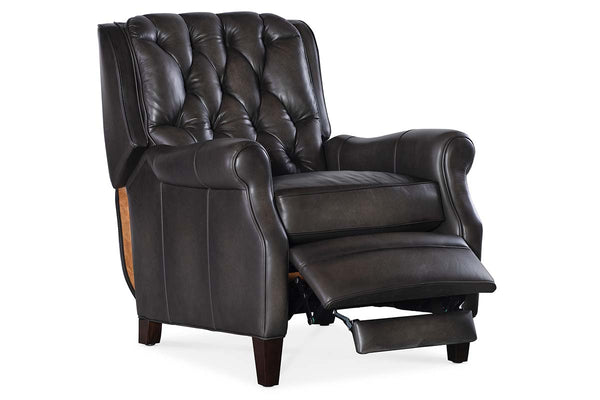 Ernest Castle "Quick Ship" Button Tufted Pillow Back Recliner