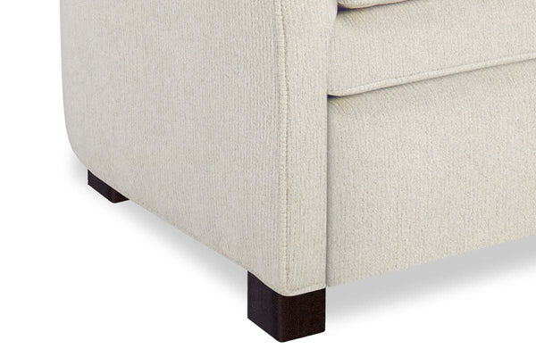 Eve Fabric "Hybrid" Pillow Back Barrel Chair With Power Footrest