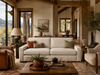 Image of Sadie 96 Inch "Quick Ship" Oversized Deep Seat Fabric Sofa