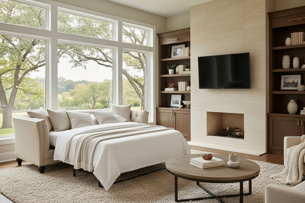 Isadore 84 Inch Fabric Queen Sleeper Sofa