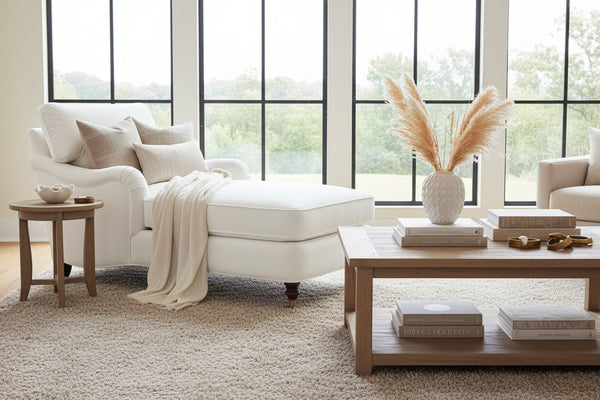 Kristen English Arm Chaise With Pillow Back