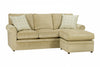 Image of Kyle Apartment Size Rolled Arm Sectional Sofa With Reversible Chaise