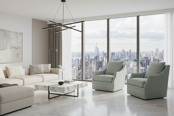 Darcy Fabric Sculpted Sloping Track Arm Collection