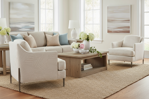 Joy Fabric Chair With Burnished Steel Metal Frame