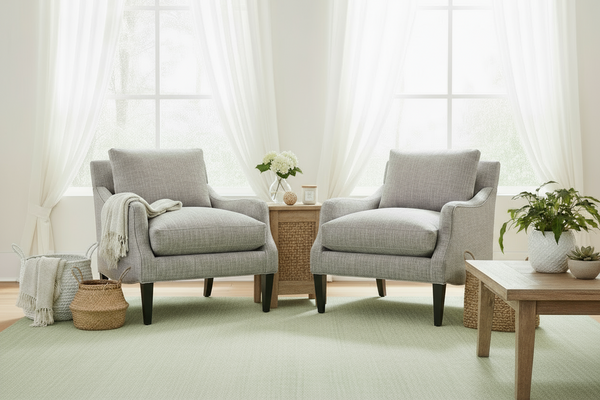 Yolanda Fabric Living Room Accent Chair