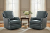Image of Felicity Leather SWIVEL/GLIDER Accent Chair