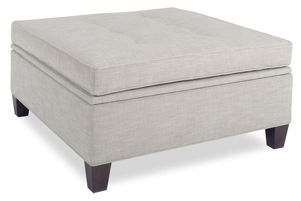 Finley 30 or 40 Inch Square Fabric Upholstered STORAGE Ottoman