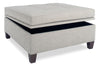 Image of Finley 30 or 40 Inch Square Fabric Upholstered STORAGE Ottoman