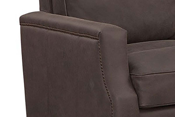 Fitzgerald Cocoa "Quick Ship" Leather Living Room Furniture Collection