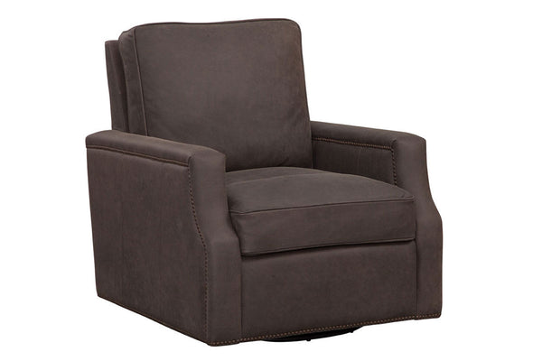 Fitzgerald Cocoa "Quick Ship" Leather Living Room Furniture Collection