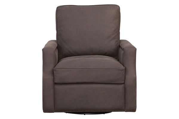 Fitzgerald Cocoa "Quick Ship" Leather Living Room Furniture Collection