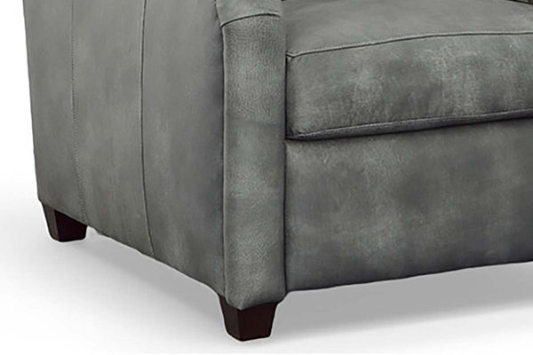 Francis Power Reclining Wall Hugger Leather Club Chair