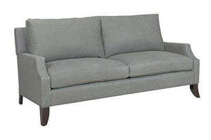 Freeman 75 Inch Small Leather Contemporary Sofa
