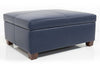 Image of Gaines STORAGE 36", 40", 44", Or 48" Inch Square Leather Ottoman (4 Sizes Available)