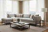 Image of Georgia Two Piece Pillow Back Sectional With Chaise Bumper (Version 2 As Configured)