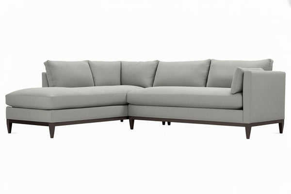 Georgia Two Piece Contemporary Fabric Sectional Sofa