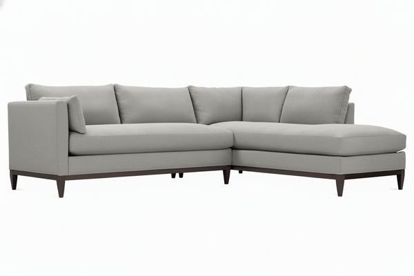 Georgia Two Piece Contemporary Fabric Sectional Sofa