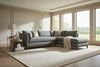 Image of Georgia Two Piece Contemporary Fabric Sectional Sofa