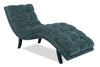Image of Gigi Modern Tufted Fabric Armless Chaise Lounge With Nailhead Trim