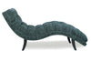 Image of Gigi Modern Tufted Fabric Armless Chaise Lounge With Nailhead Trim