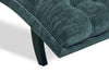 Image of Gigi Modern Tufted Fabric Armless Chaise Lounge With Nailhead Trim