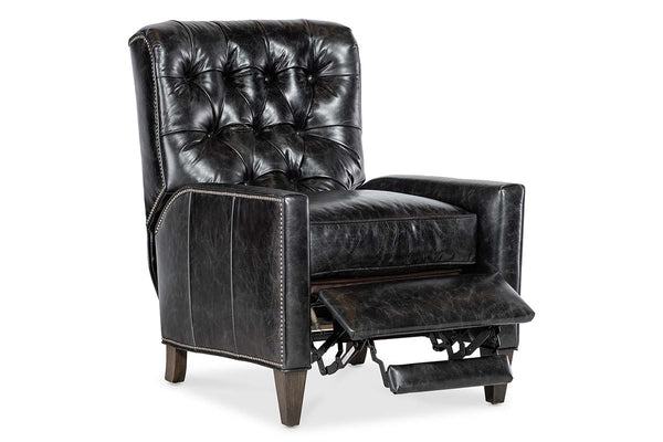 Greenwich Leather Tufted Back Recliner Chair