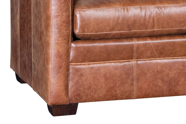 Hadley 82.5 Inch Leather Contemporary Queen Sleeper Sofa