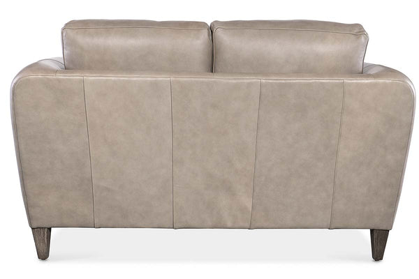 Halifax Bespoke Pillow Back Leather Loveseat