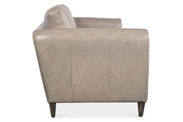 Halifax Bespoke Pillow Back Leather Loveseat
