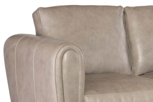 Halifax 84 Inch Bespoke Three Cushion Pillow Back Leather Sofa