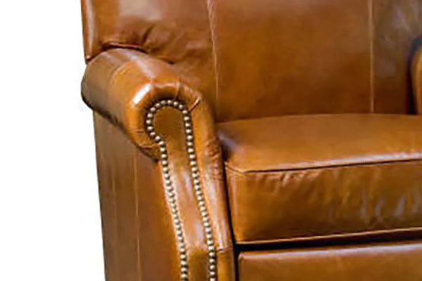 Hanover Leather Recliner With Nailhead Trim - Luxurious Comfort With Classic Elegance