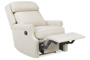 Harlan Bustle Back Fabric Recliner Chair With Inset Rolled Arms