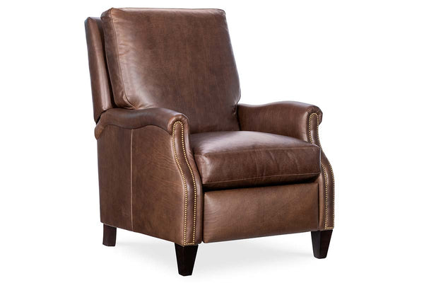 Harrington Leather Pillow Back Recliner Chair