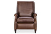 Image of Harrington Leather Pillow Back Recliner Chair