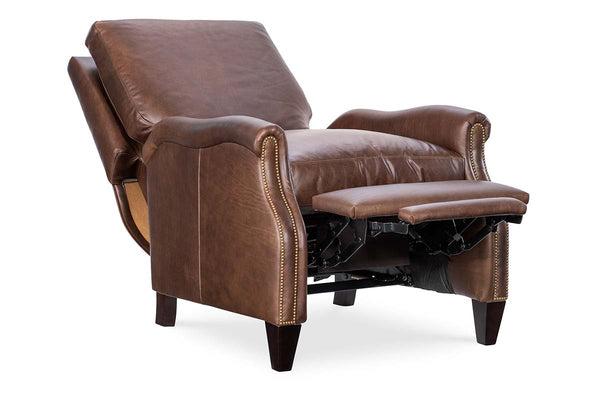 Harrington Leather Pillow Back Recliner Chair