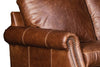 Image of Harris Rolled Arm Leather Sectional Sofa