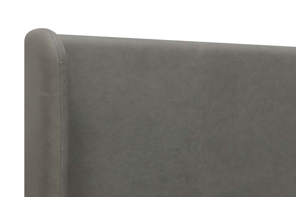 Haven Queen & King Contemporary Leather Platform Wing Bed
