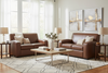 Image of Hayden Contemporary Leather Loveseat