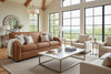 Image of Hayden 81 Inch Contemporary Leather Sofa